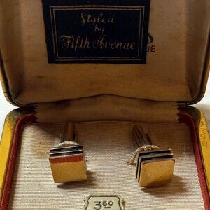 Goldtone Cuff Links